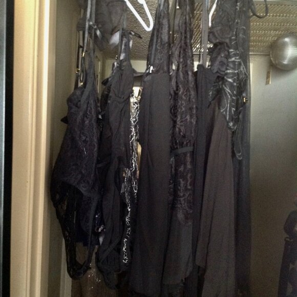 10 - Piece Lot of Black Sexy Lingerie Small to Medium - Picture 1 of 12